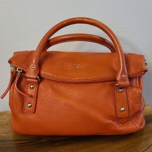 Kate Spade Cobble Hill Orange Leather Satchel